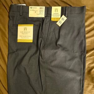 JM Haggar Premium Dress Pants, Dark Navy, 48Wx30L, Expandable Waist